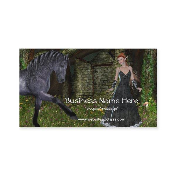 'Old Friends' - Elf & Black Horse