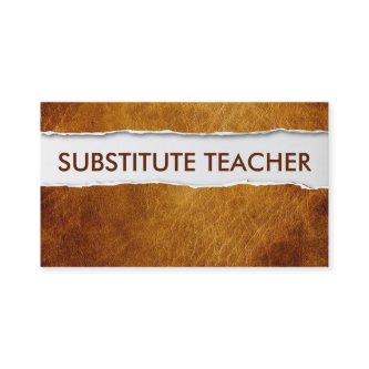 Old Paper Substitute Teacher