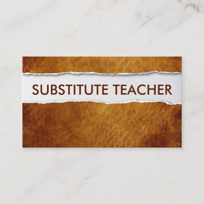 Old Paper Substitute Teacher
