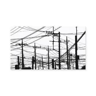 Old Phone and Power Lines