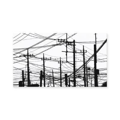 Old Phone and Power Lines