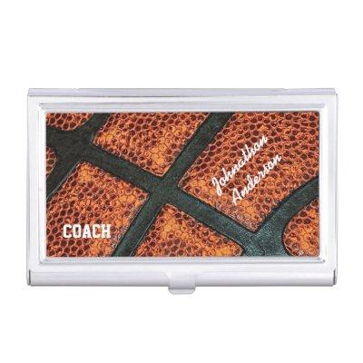 Old Retro Basketball Autographed Coach Case For