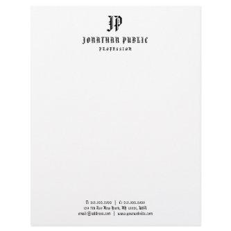 Old Style American Text Monogram Simple Template Letterhead