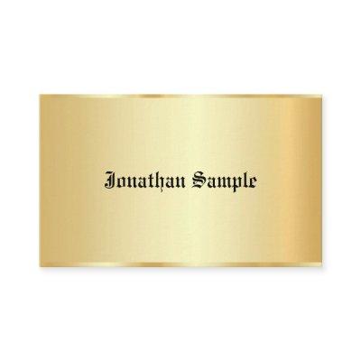 Old Text Personalized Glamour Faux Gold Template