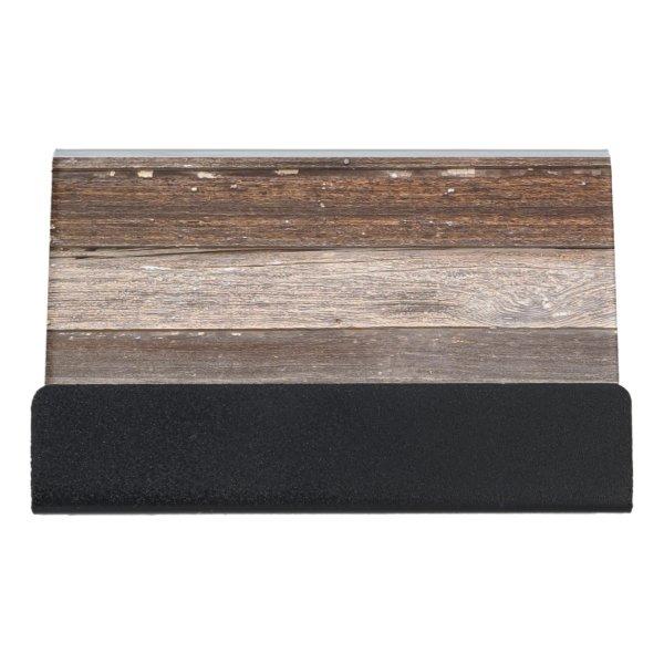 Old Weathered Wooden Exterior Wall of a Farmhouse Desk  Holder