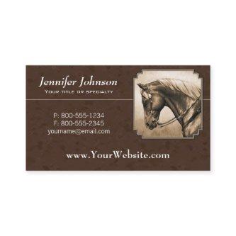 Old West Quarter Horse Sepia Brown