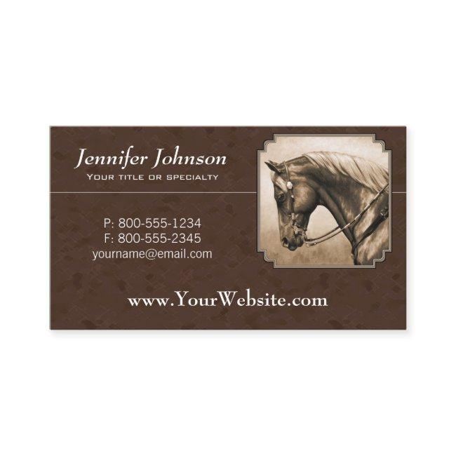 Old West Quarter Horse Sepia Brown