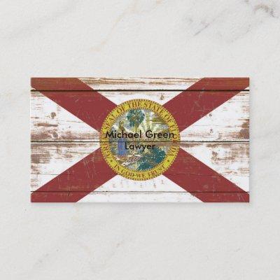 Old Wooden Florida State Flag
