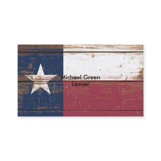 Old Wooden Texas State Flag