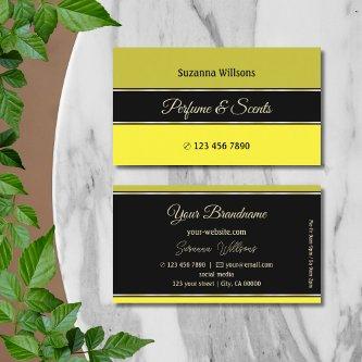 Olive Yellow Borders on Black Modern and Stylish