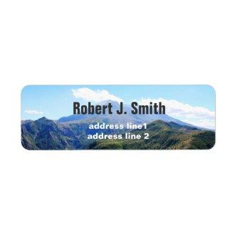 Olympic National Park, Seattle, U.S.A. Label