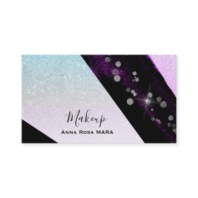 *~* Ombre Pink Teal Glitter Geometric Chic Girly