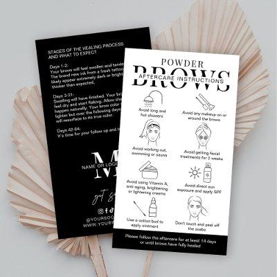 Ombre Powder Brows Aftercare Guide Minimalist