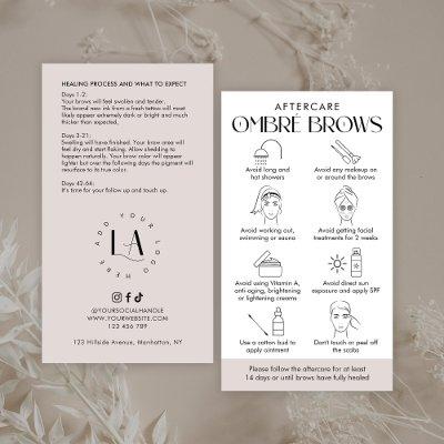 Ombré Powder Brows Aftercare Modern Cream & White