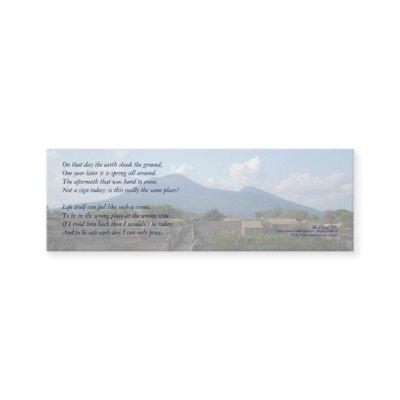 'On that day the earth...' poetry bookmark Mini