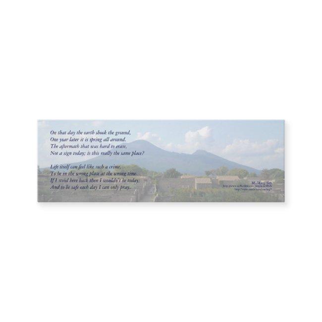 'On that day the earth...' poetry bookmark Mini