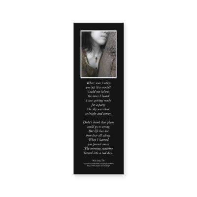 'One with the Earth' poetry bookmark Mini