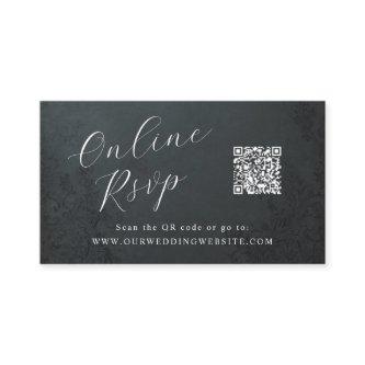 Online RSVP QR Code theatrical ornamental wedding