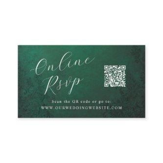 Online RSVP QR Code theatrical ornamental wedding