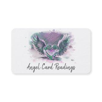 *~* Opal Heart Angel Wings AP78 QR Pastel