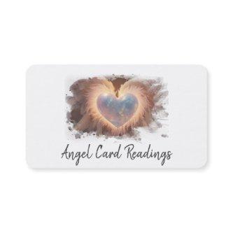 *~* Opal Heart Gold QR Angel Wings AP78 WHITE