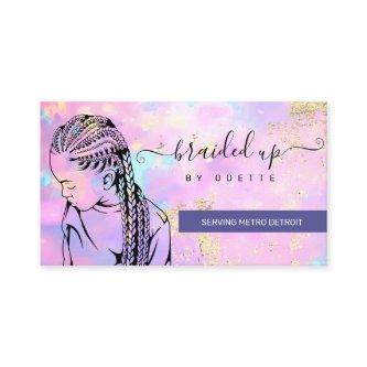 Opal Holographic Hair Braider Stylist Braid Salon