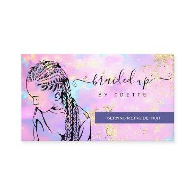 Opal Holographic Hair Braider Stylist Braid Salon