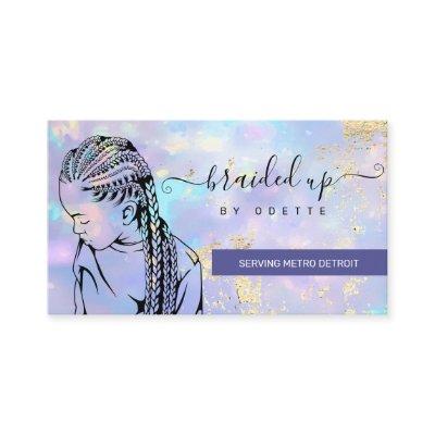 Opal Holographic Hair Braider Stylist  Business Ca