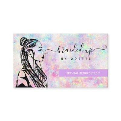 Opal Holographic Hair Braiding Braider Braid Salon