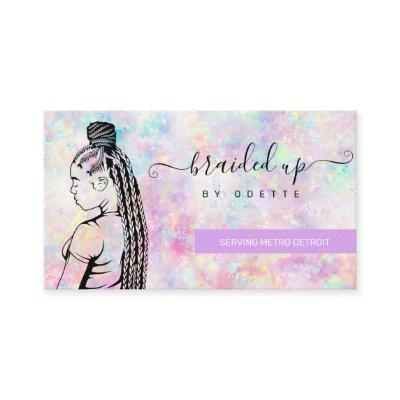 Opal Holographic Hair Braiding Braider Stylist