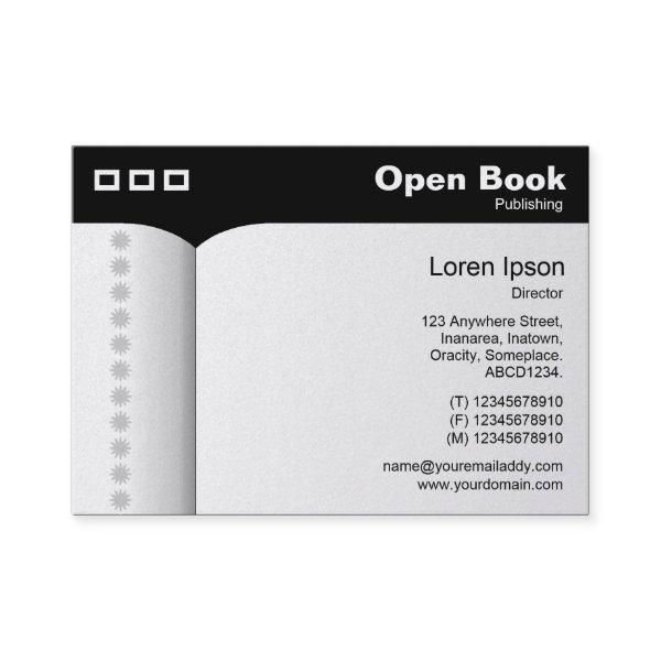 Open Book - Black (Gold Card)