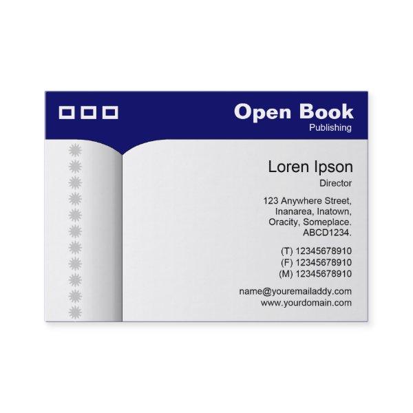 Open Book - Dark Blue 000066