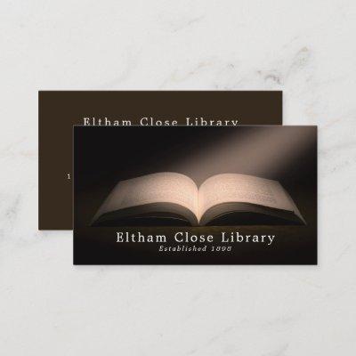 Open Book, Librarian, Library