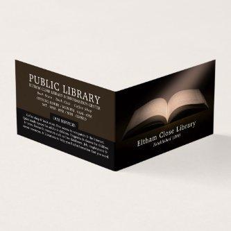Open Book, Library, Librarian Detailed