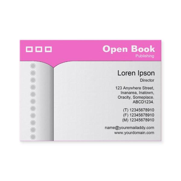 Open Book - Pink FF66CC