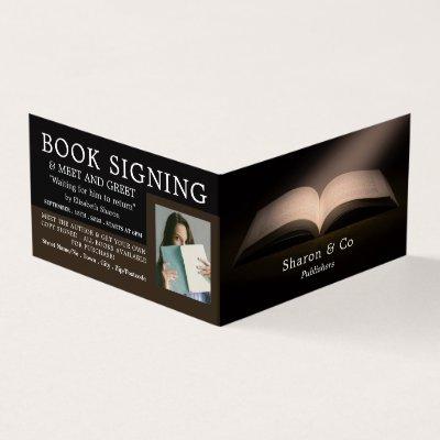 Open Book, Publisher, Writer Book Signing