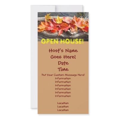 OPEN HOUSE! Announcement Event Invitation Cards