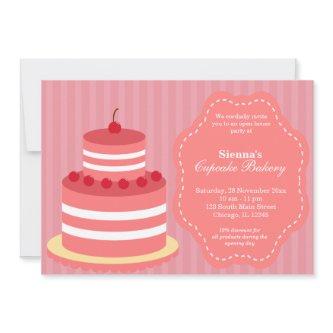 Open House Bakery business Invitation