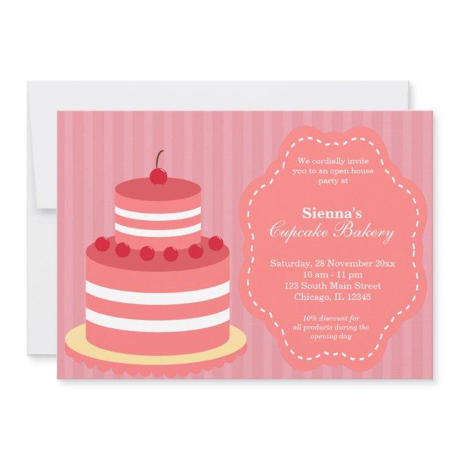 Open House Bakery business Invitation
