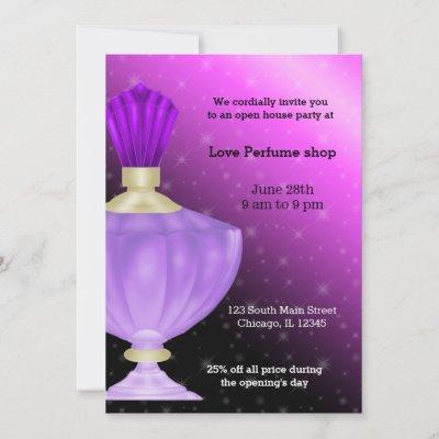 Open House Perfume store Invitation
