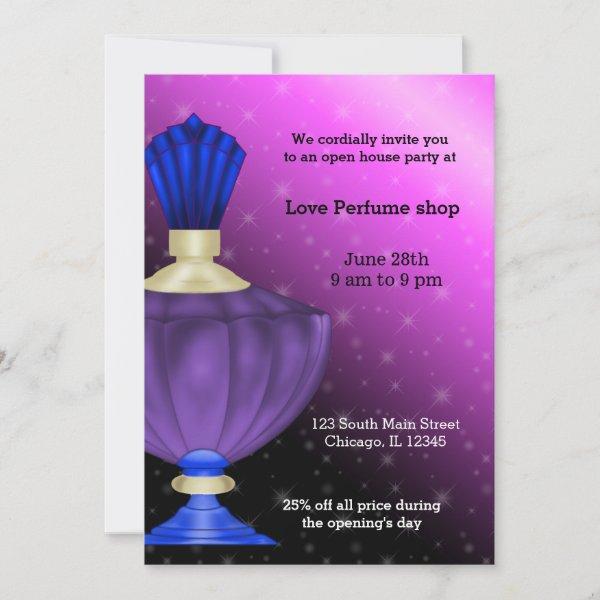 Open House Perfume store Invitation