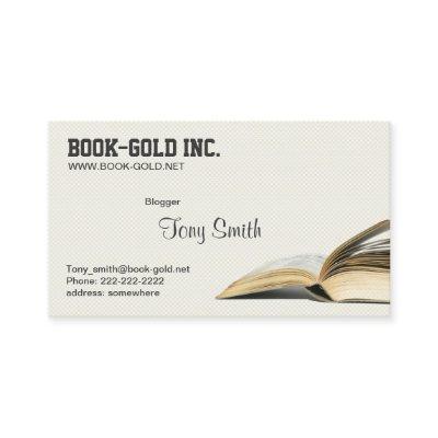 Opened Book Blogger librarian Writer