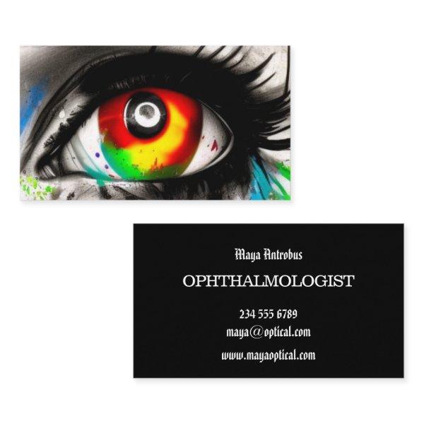 Ophthalmologist . Stunning eye image.