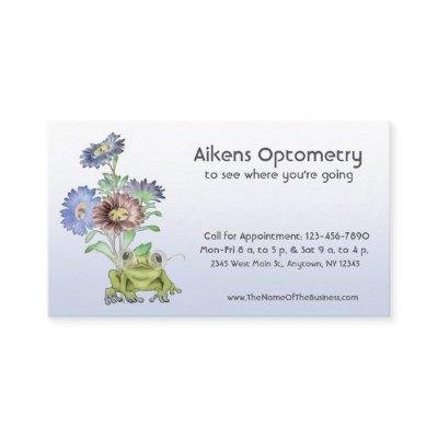 Ophthalmologist, Optometrist, Optician Frog