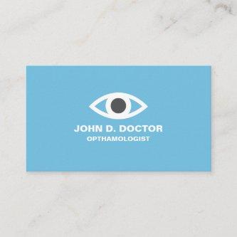 Opthamologist or optometrist blue