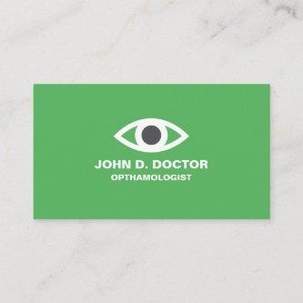 Opthamologist or optometrist green