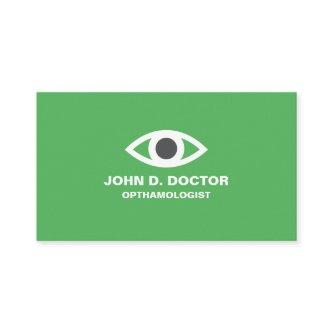 Opthamologist or optometrist green