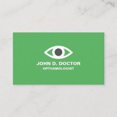 Opthamologist or optometrist green
