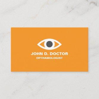 Opthamologist or optometrist orange