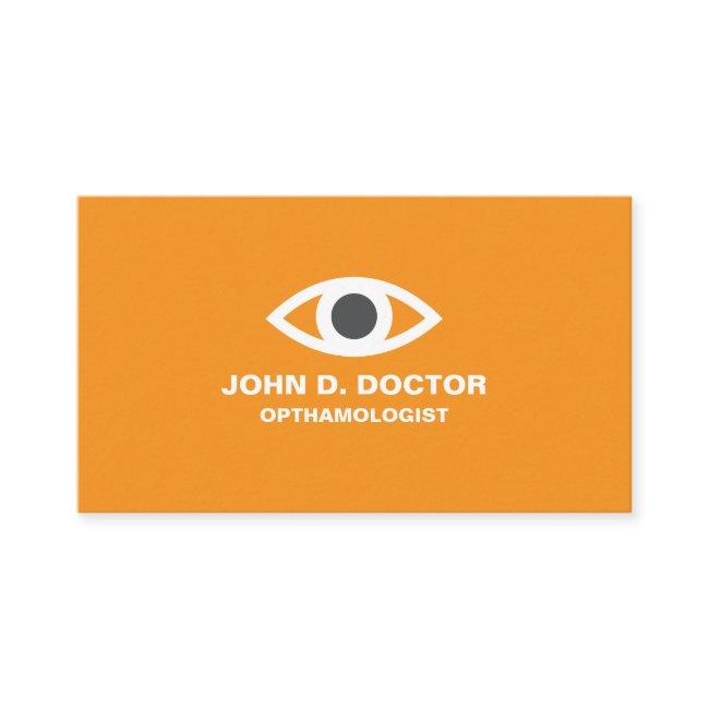 Opthamologist or optometrist orange